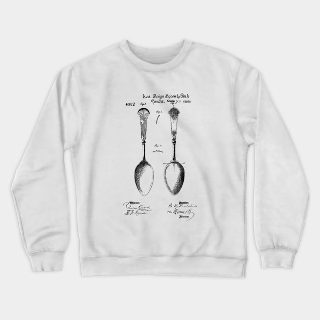 Spoon VINTAGE PATENT DRAWING Crewneck Sweatshirt by skstring